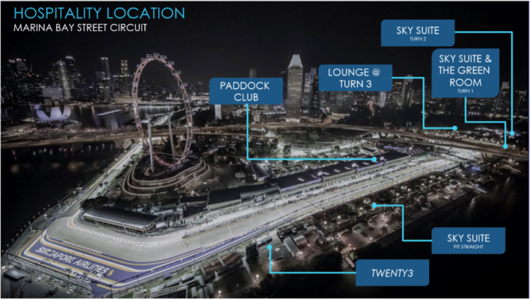 F1シンガポール 地図