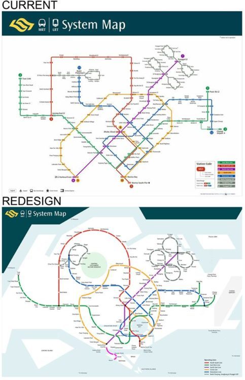 シンガポールMRT地図