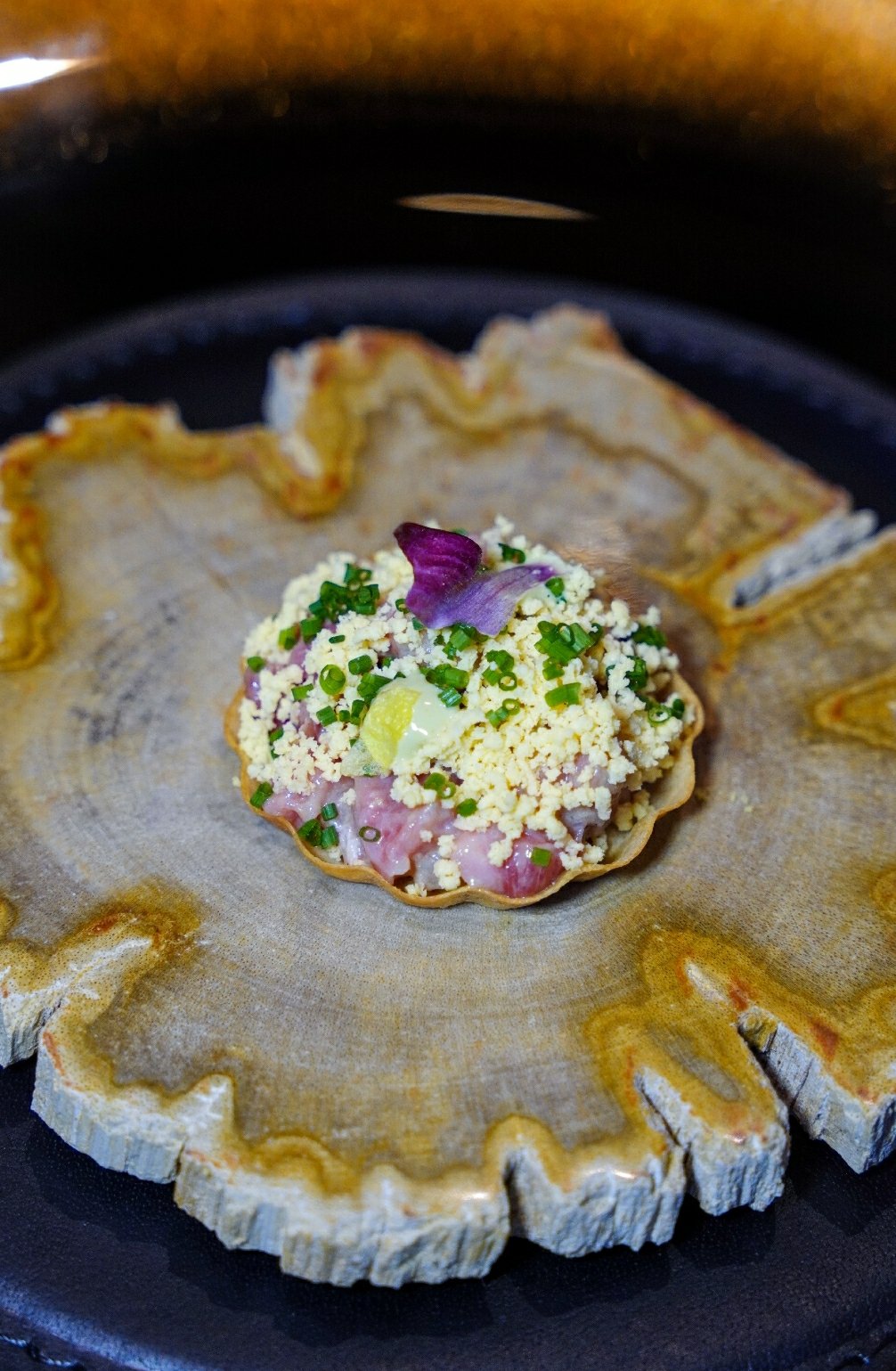 Omakase Stevens wagyu beef tartar Singapore